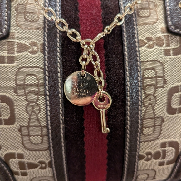 Gucci Boston Treasure Bag in Horsebit Canvas - Picture 2 of 16